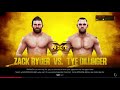 Playing WWE 2K19 (Making AEW show with 5 matches) Zack Ryder vs Tye Dillinger (1/5)