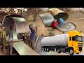 How to make 30000 liters fuel tanker truck  how fabricators make fuel tanker  with sheets of iron