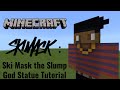 Minecraft | How To Make a Ski Mask the Slump God Statue (Rapper)