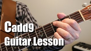 Cadd9 Guitar Chord Lesson Tutorial