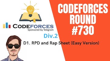 Codeforces  Round #730 | D1. RPD and Rap Sheet (Easy Version) explanation in Hindi