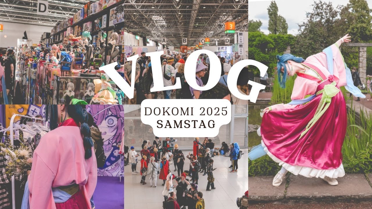DoKomi 2025 Vlog 🌸 Anreise + Samstag/ Cosplay, Merch & Chaos!