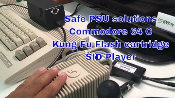 Safe PSU solutions for Commodore 64/Kung Fu Flash cartridge/SID Player