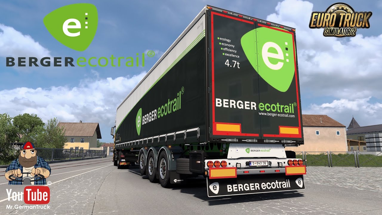 NEUES UPDATE! 😳 SGD Trailer Pack BERGER EcoTrailer v1.3.0 in ETS2 1.57