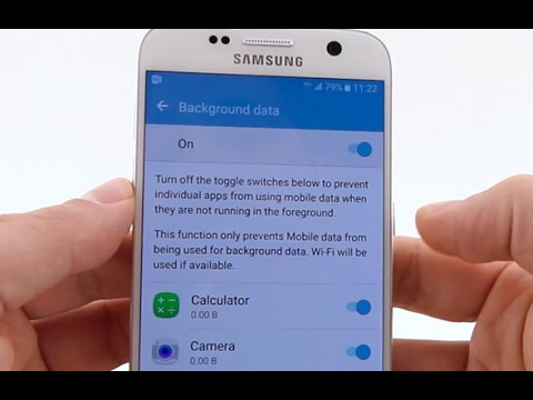 How to Restrict Background data in Samsung Galaxy Phones - YouTube