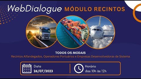 WebDialogue Módulo Recintos - Todos os Modais | 26/07/2023