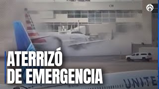 Se incendia avión en aeropuerto de Denver; evacúan a pasajeros