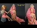 2 Gorgeous DIY Barbie Doll Dresses 💖 Doll transformations repaint💥 Rerooting Barbie hair♥️