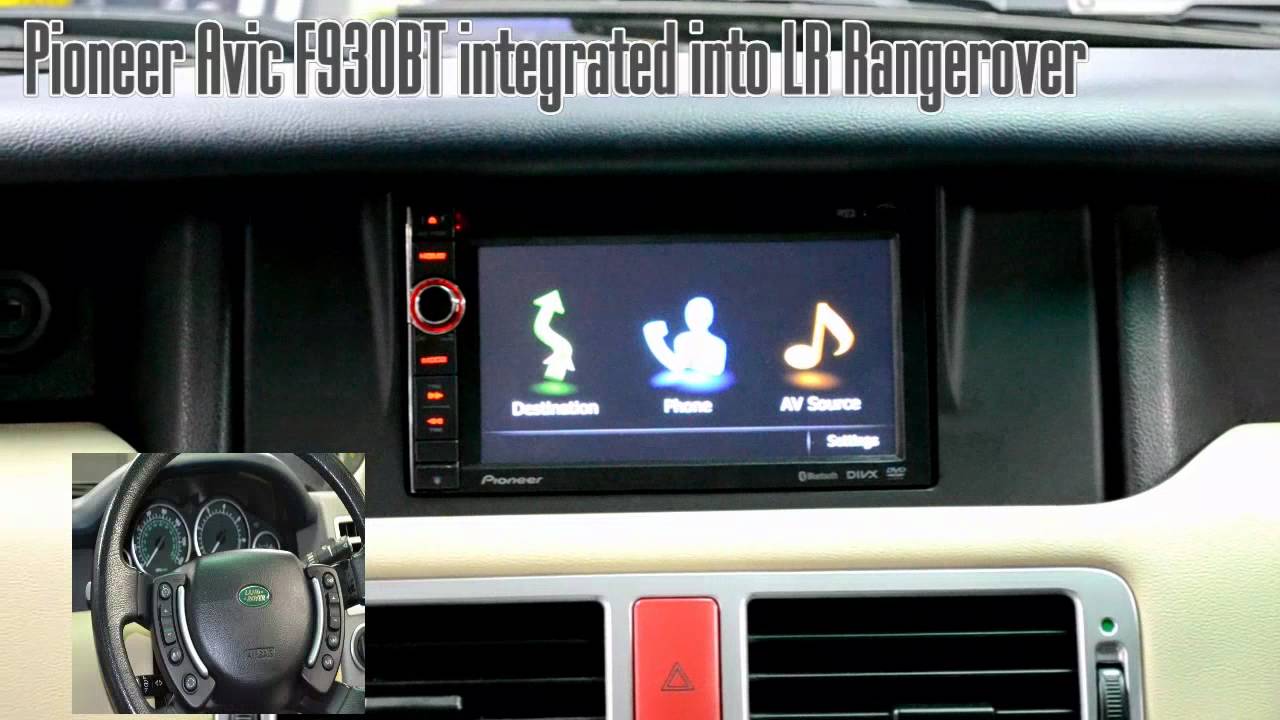 Retrofit Pioneer Navigation into Range Rover - YouTube