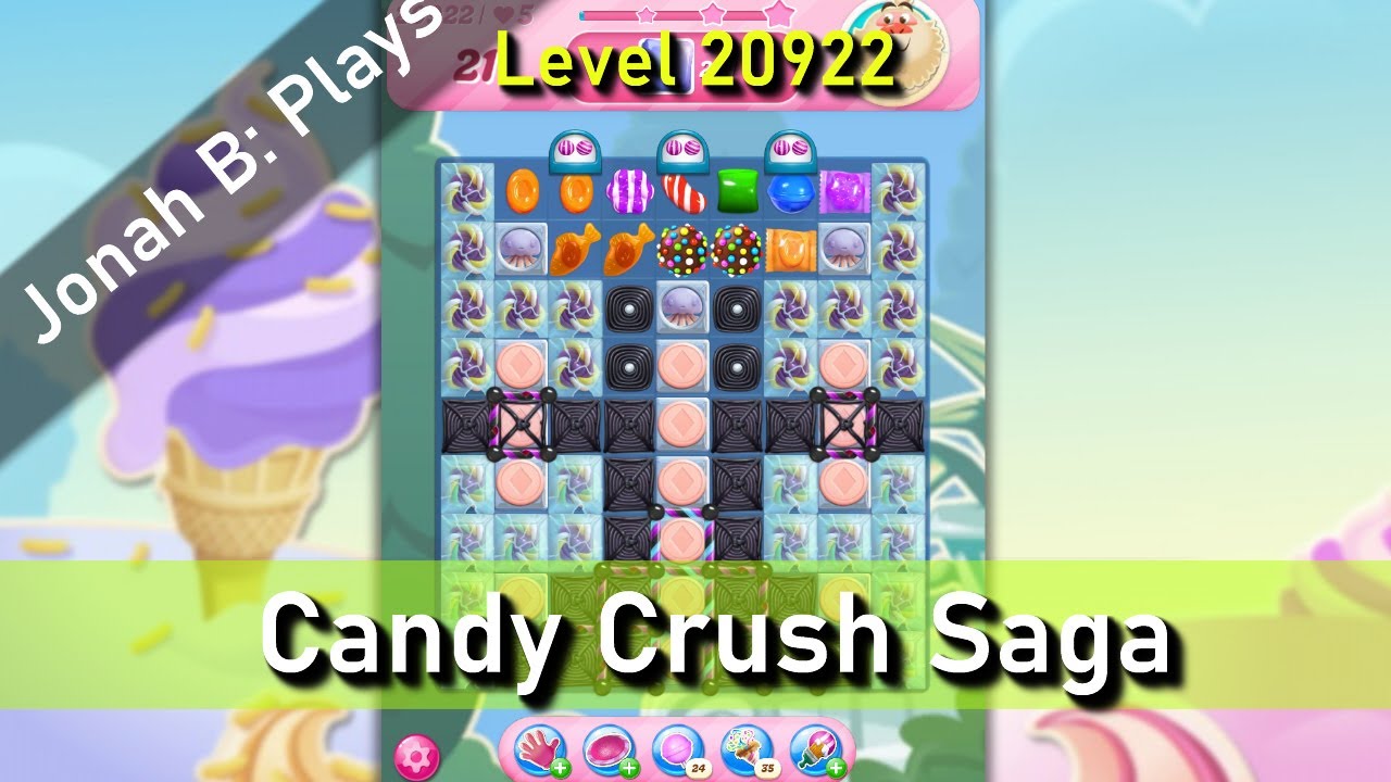 Candy Crush Saga Level 20922 - YouTube