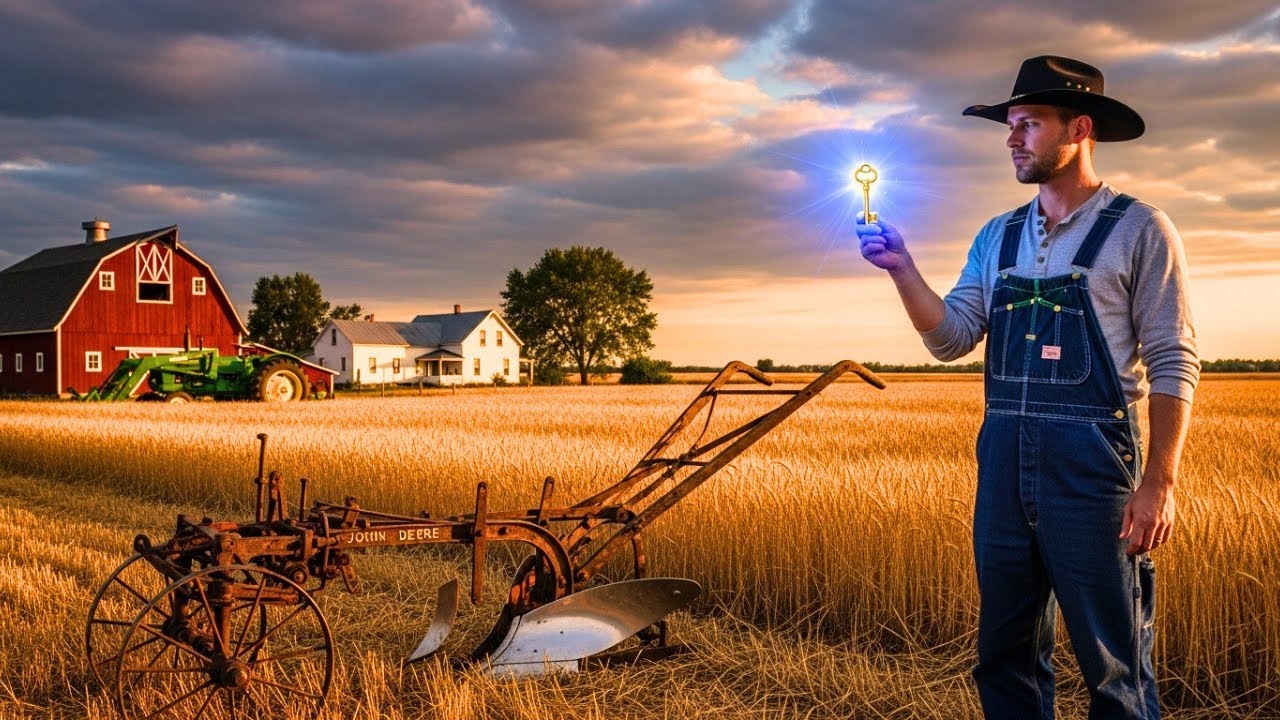 They told me Grandpa left me nothing—then I inherited the key to his safe under the plow.