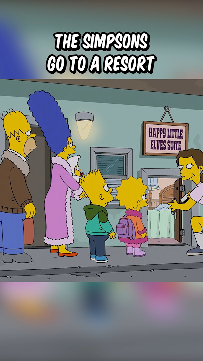 The Simpsons go to a resort