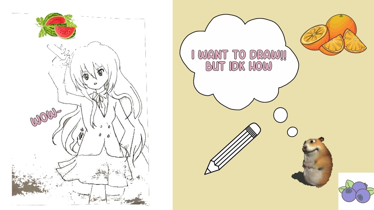 How to Draw ANIME for Noobs (art tutorial) Realtime Draw Along with Me