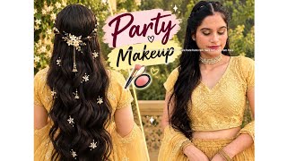 Golden Saree Ke Sath Soft Elegant Makeup LookGoldenSareeMakeup #SareeStyle #cits #itot #PartyMakeup  screenshot 2