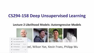 L2 Autoregressive Models -- CS294-158 SP24 Deep Unsupervised Learning -- UC Berkeley Spring 2024