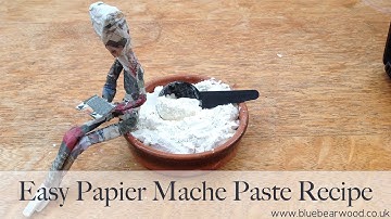 How to Make Super Strong Paper Mache Paste (Flour & Water Recipe!)