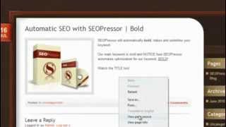 How To SEO Wordpress With Seopressor Wordpress Plugin V5
