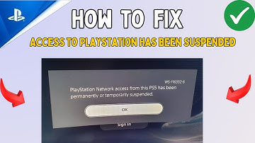 How to Fix Access to Playstation has been temporarily Suspended in PS5