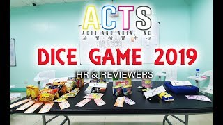 Dice Game 2019 HR & Reviewers