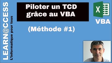 VBA - Comment Piloter un TCD avec un code Macro (Méthode n°1)