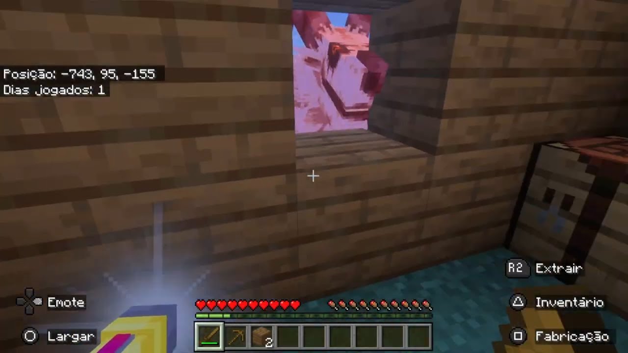 tem algo me seguindo no minecraft