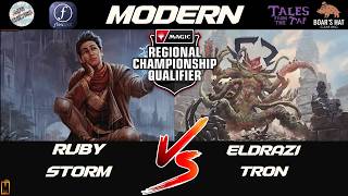 Ruby Storm VS Eldrazi Tron   [Round 1 RCQ Modern]