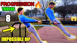 TUTORIAL: COMO HACER *IMPOSSIBLE DIP* SIENDO ADOLESCENTES - PROGRESIÓN en *8 TRUCOS* @RIDUFITNESS