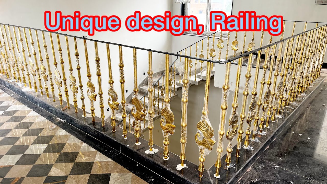 New design, Steel and brass Railing