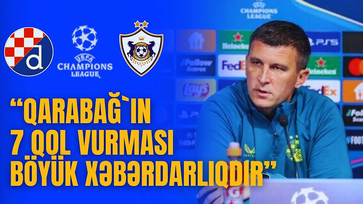 Dinamo Zagreb - Qarabağ | S.Yakiroviç mətbuat konfransı | UEFA Çempionlar Liqası Play-off