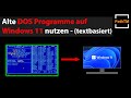VDOS Alte DOS Programme Auf Windows 11 öffnen Textbasiert PathTM