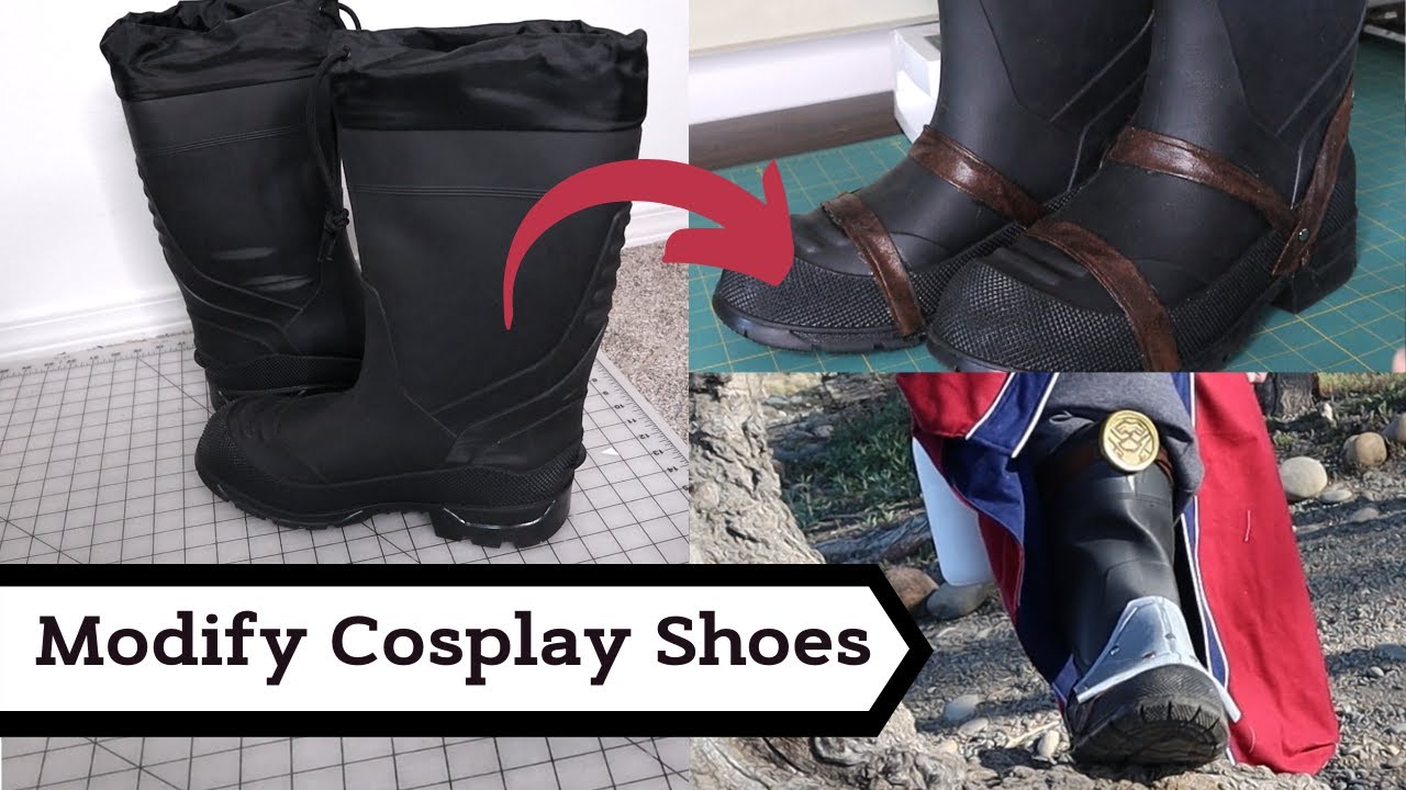 Cosplay Boot Modifications - Auron (FFX)