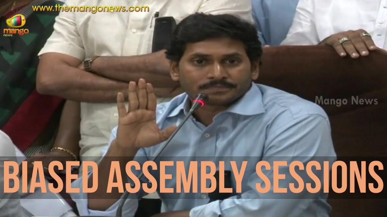AP Assembly speaker blamed unfair to opposition: YS Jagan