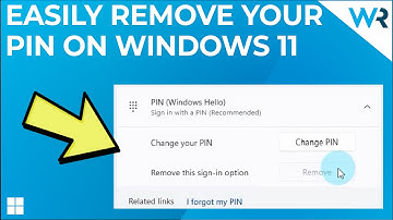 How to easily remove your PIN on Windows 11 in 2024