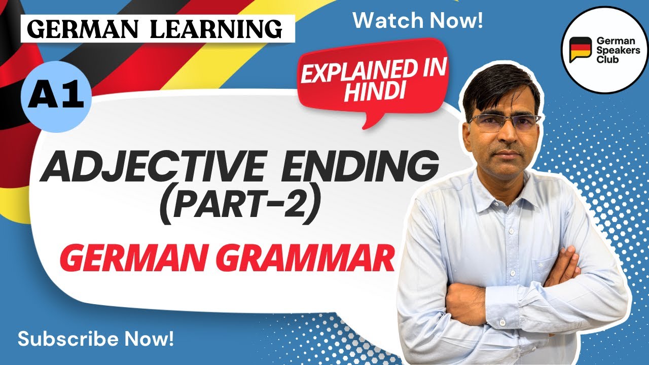 German Lesson 92 | Learn German Adjective Endings | THE SYSTEM COMPLETE ...