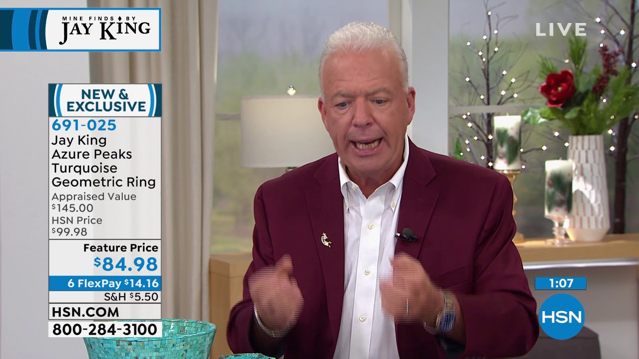 Jay King Sterling Silver Azure Peaks Turquoise Geometric... - YouTube