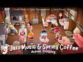 Relaxing Animal Crossing Jazz Music ☕🌸 Spring Coffee Shop Vibes & Cozy Atmosphere | Work/Study Aid