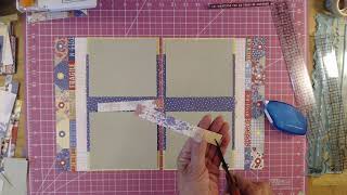 Scrapbook Layout Pages | Week 4 | Vintage Linen Market Collection
