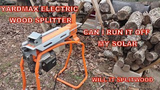 Electric Wood  Splitter. Can You Run It On Off Grid Solar? by OKLAHOMA OFF-GRID 1,847 views 1 year ago 13 minutes, 45 seconds