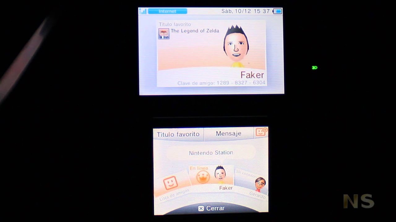 NS Recorriendo el Firmware de 3DS 3.0.0.5-U Pt 3 Lista de amigos, Nintendo Zone