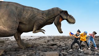 Tani Rescue Nick From T-REX | JURASSIC PARK In Real Life | Scary Teacher 3D Dinosaur Movie