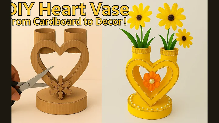 From Cardboard to Luxury Vase 🏺 | Easy & Budget-Friendly Craft