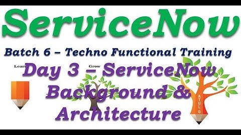 Batch 6 || Day 3 ServiceNow Architecture ||Techno Functional Training #Shorts #Short