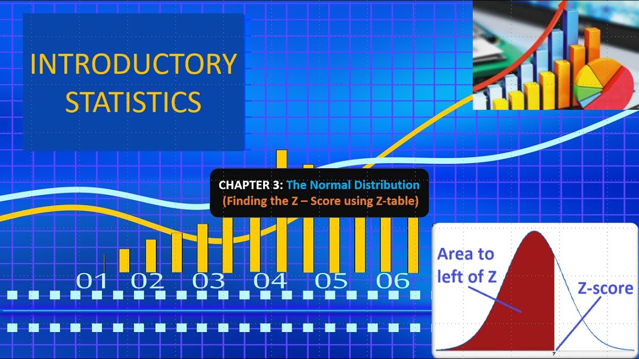Find Zscore Given Area using Ztable, Percentiles (Chapter 3) YouTube