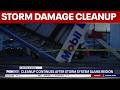 Cleanup continues after storm system slams parts of DC, Maryland and Virginia