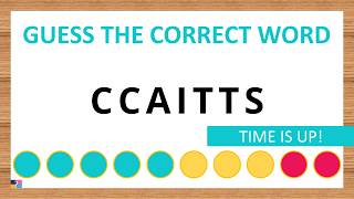 Guess the Correct Word! Unscramble in Record Time! 7 Letters | Agent Quiz screenshot 2