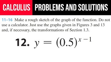 12. Make a rough sketch of the graph of the function. Do not use a calculator. Just use the graphs