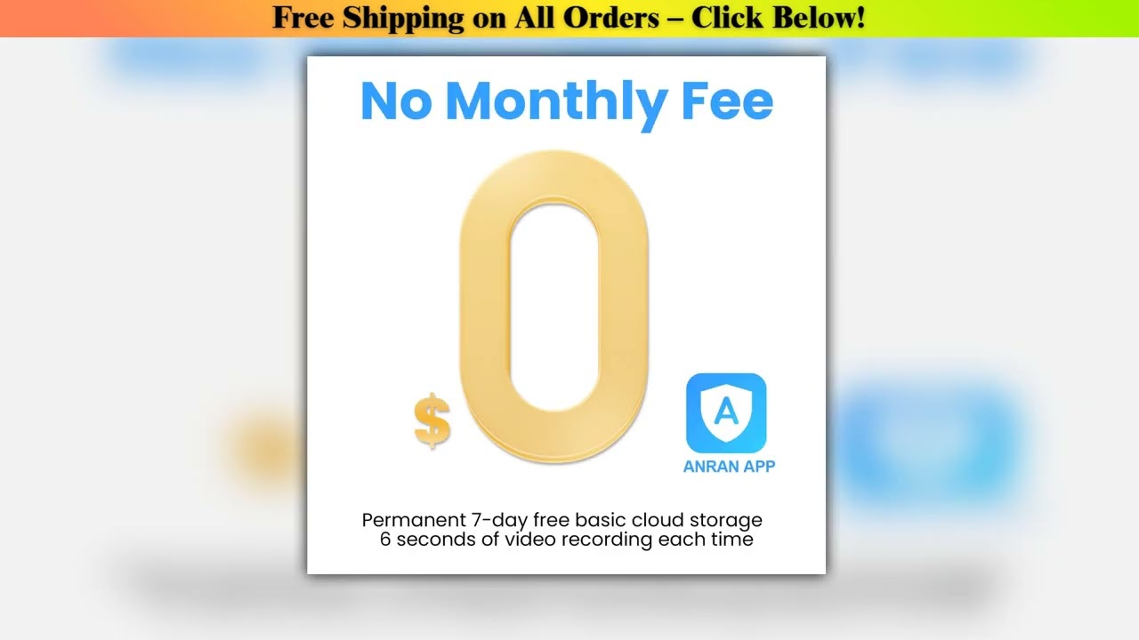 ANRAN 2/3/4 PCS Outdoor Wireless WIFI Camera 2.4G 3MP Battery Solar Security Camera Floodlight