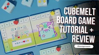 Cubemelt Board Game By Daryl Chow From Origame Studios Unboxing, Tutorial And Review