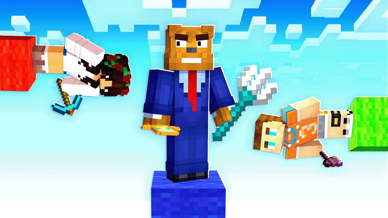 Minecraft Pillars BUT Random Gravity