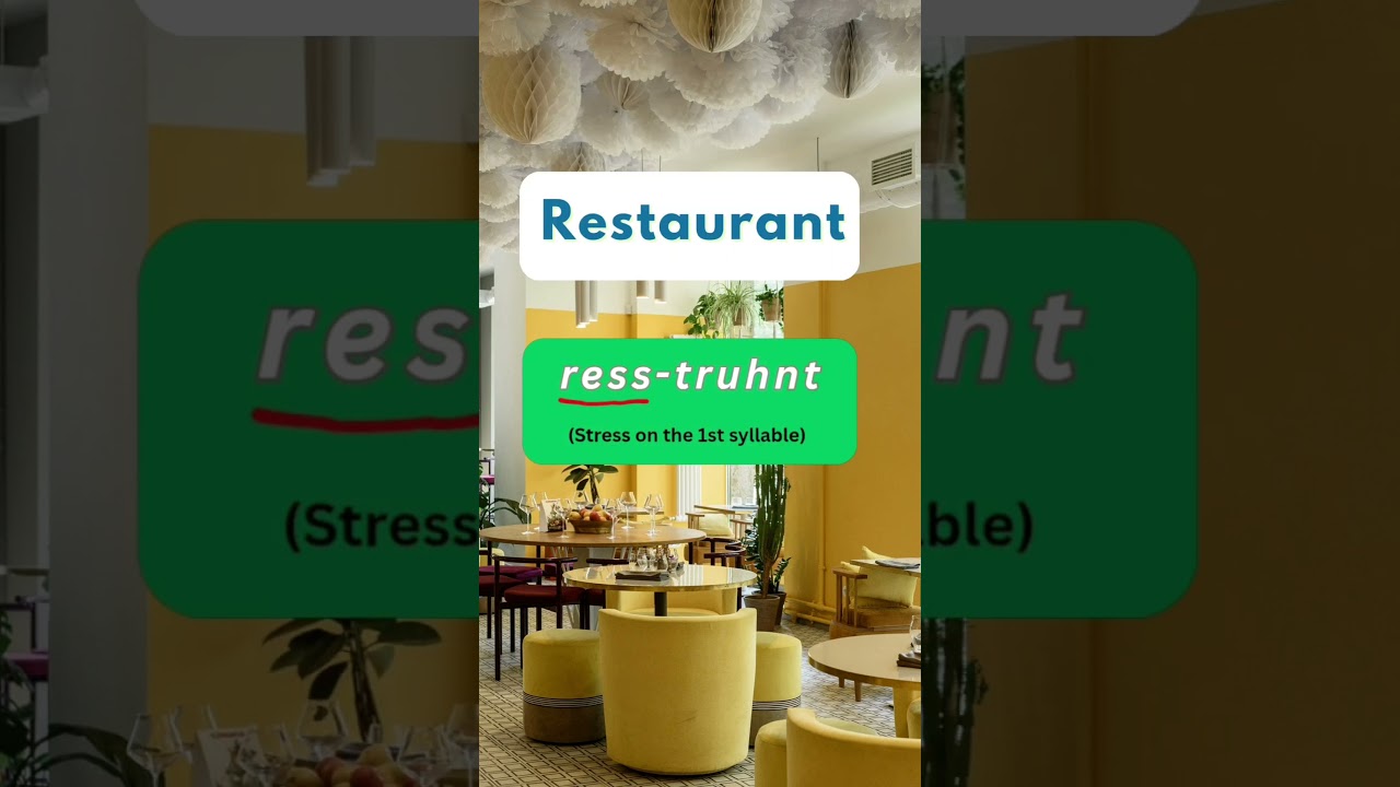 How to Pronounce 'Comfortable' & 'Restaurant' Correctly 😲 | Common English Mistake!